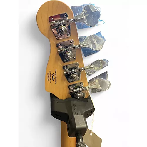 Used Squier Precision Bass Satin Red Electric Bass Guitar Satin Red