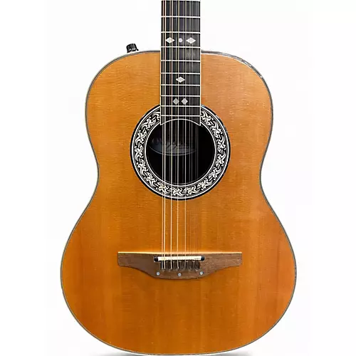 Used Ovation 1618 Vintage Natural 12 String Acoustic Electric Guitar Vintage Natural