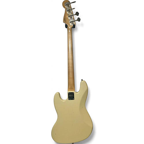 Used Fender custom shop 1968 jazz bass Olympic White Electric Bass Guitar Olympic White