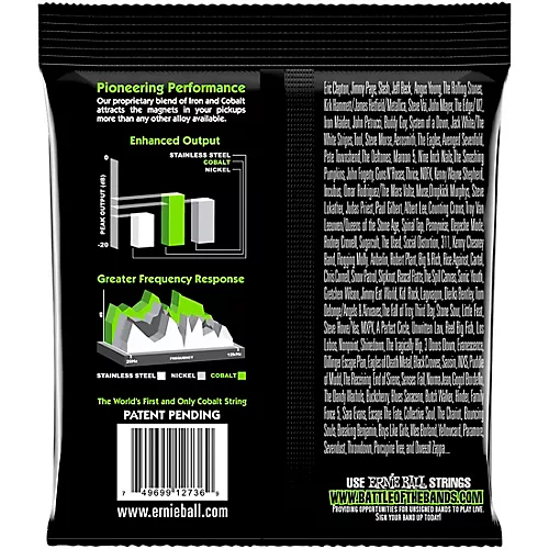 Ernie Ball 2736 Cobalt Regular Slinky 5-String Electric Bass Strings 3 Pack