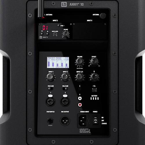 LD Systems ANNY 10 Portable Battery-Powered Speaker With Wireless Headset Mic B4.7