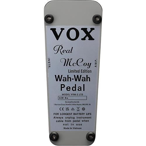 VOX VRM-1 Real McCoy Limited-Edition Wah Effects Pedal Chrome