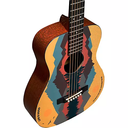Martin LX1 Life Is Good Acoustic Guitar Graphic