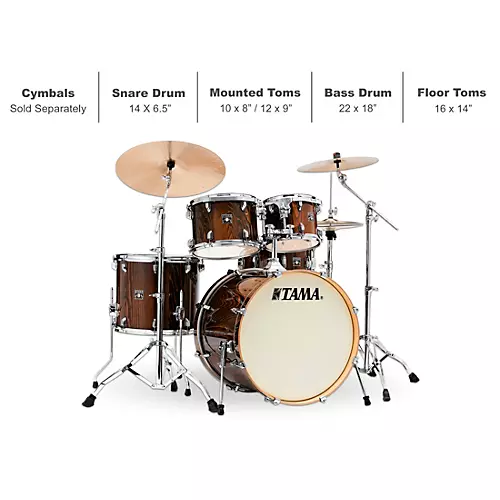 Open-Box TAMA Superstar Classic Exotix 5-Piece Shell Pack With 22