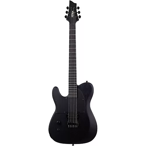 Schecter Guitar Research PT Black Ops Left Handed Electric Guitar Satin Black Open Pore