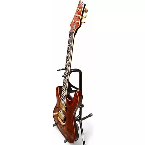 Used Schecter Guitar Research C1 Classic Left Handed Cherry Sunburst Electric Guitar Cherry Sunburst