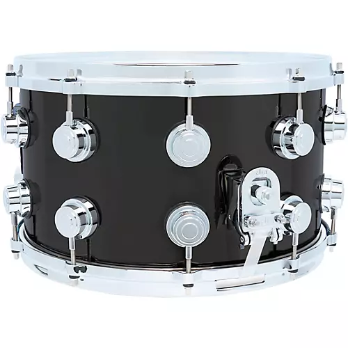 DW Collector's Series Black Nickel Over Brass Snare Drum With Die-Cast Hoops 14 x 8 in. Black Nickel Over Brass