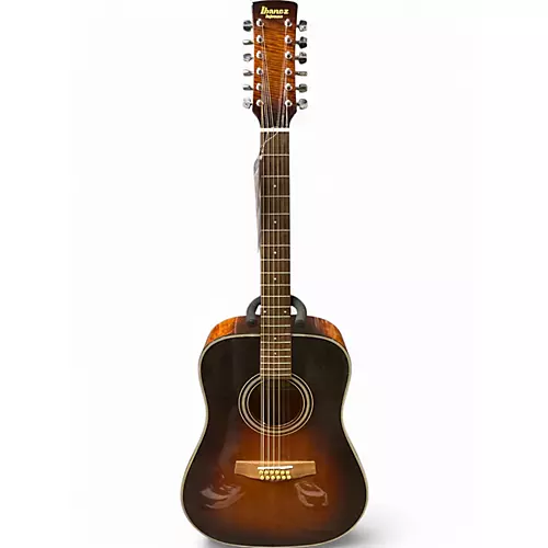 Used Ibanez PF20TV12 2 Color Sunburst 12 String Acoustic Electric Guitar 2 Color Sunburst