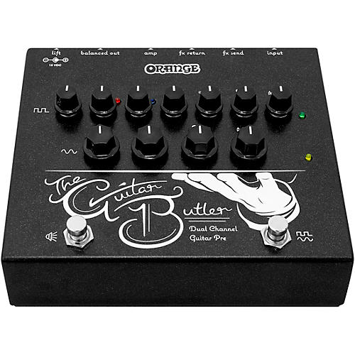 Orange Amplifiers Guitar Butler Dual Channel Guitar Preamp Effects Pedal Black