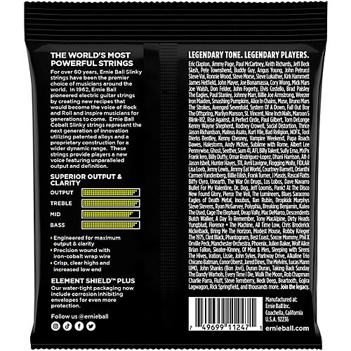 Ernie Ball 3721 Cobalt Regular Slinky Electric Guitar Strings 3-Pack