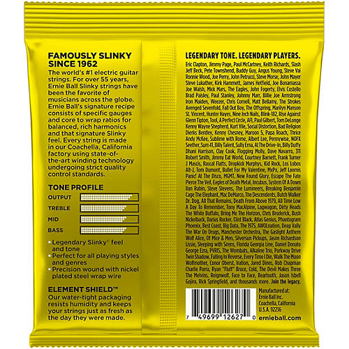 Ernie Ball 2627 Nickel Beefy Slinky Drop Tuning Electric Guitar Strings