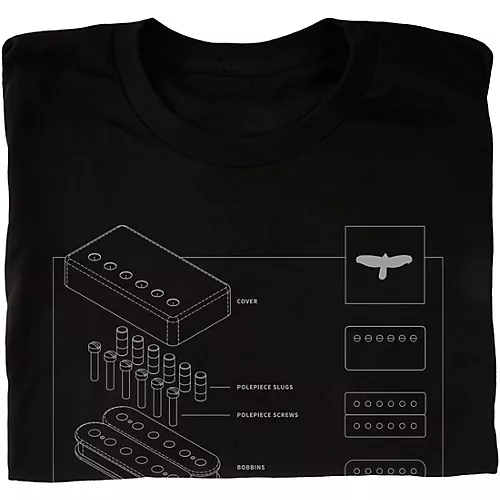 PRS Exploded Pickup Tee XX Large Black