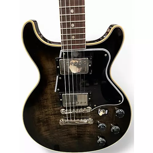 Used Gibson custom shop les paul special double cut trans black Solid Body Electric Guitar trans black