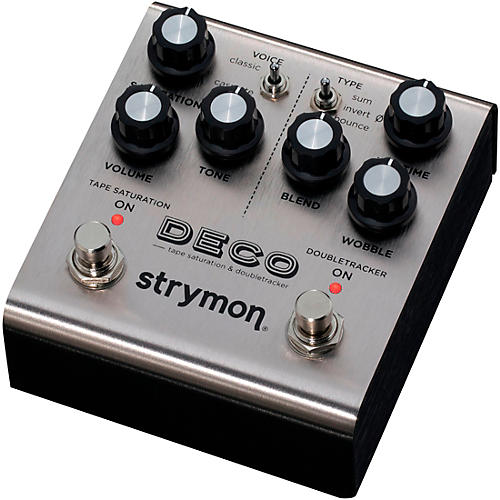 Strymon Deco V2 Tape Saturation & Doubletracker Delay Effects Pedal Silver