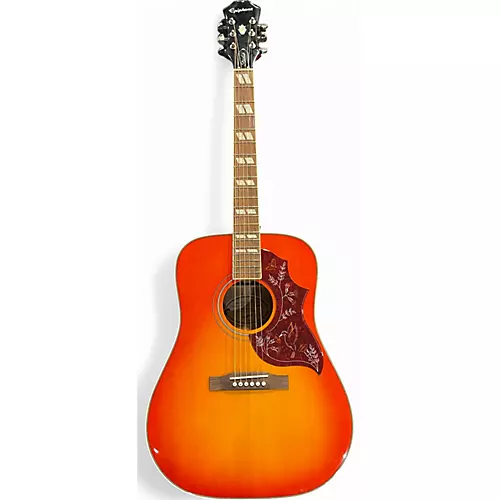 Used Epiphone Hummingbird Pro Cherry Sunburst Acoustic Electric Guitar Cherry Sunburst