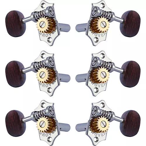Grover Sta-Tite With 18:1 Gear Ratio 97-18 Series Rosewood Button Tuning Machines Gold
