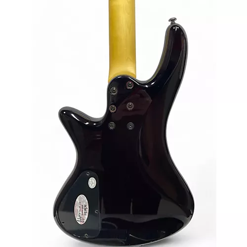 Used Schecter Guitar Research Stiletto Extreme 4 String Trans Red Electric Bass Guitar Trans Red