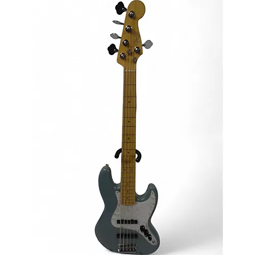 Used Fender American Professional Jazz Bass V Blue Agave Electric Bass Guitar Blue Agave