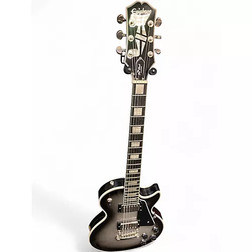 Used Epiphone Les Paul Custom Silverburst Solid Body Electric Guitar Silverburst