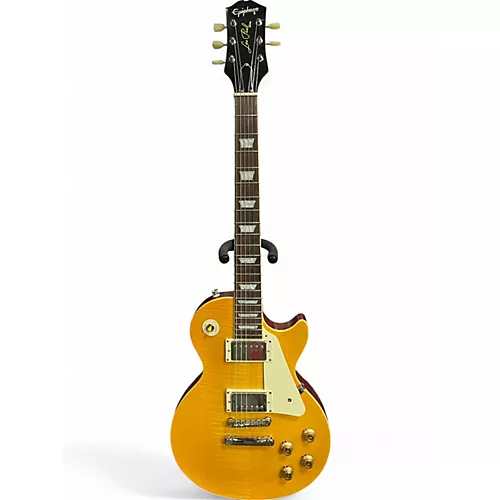 Used 2022 Epiphone 1959 Reissue Les Paul Standard Lemon Burst Solid Body Electric Guitar Lemon Burst