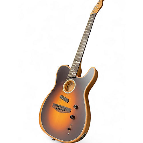 Used 2024 Fender Acoustasonic Player Telecaster Tobacco Sunburst Acoustic Electric Guitar Tobacco Sunburst