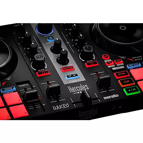Hercules DJ DJControl Inpulse 200 MK2 2-Channel DJ Controller for Serato DJ Lite and DJUCED Black