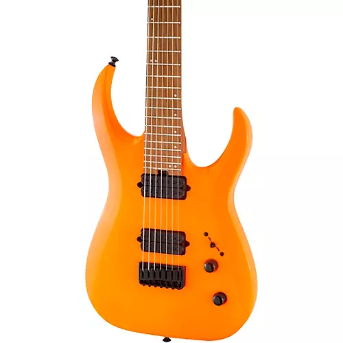 Jackson Pro Series Misha Mansoor Juggernaut HT7FM 7-String Electric Guitar Neon Orange