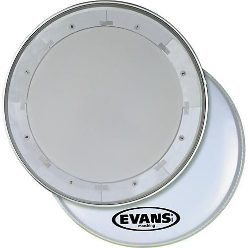 EVANS MX1 White Marching Bass Drum Head 24 in.