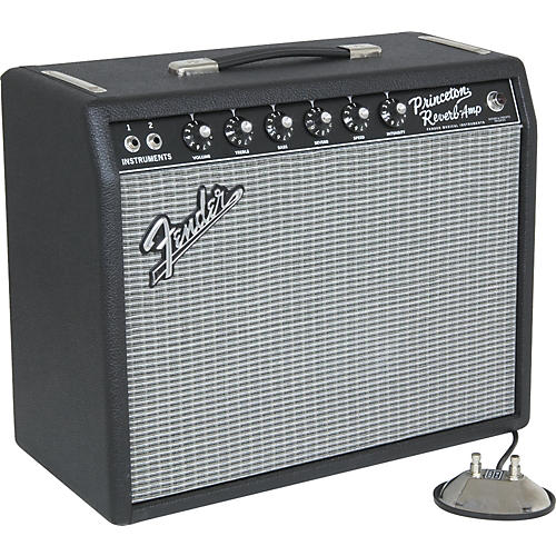 Fender '65 Princeton Reverb 12W 1x10 Tube Guitar Combo Amp Black