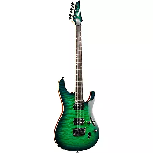 Ibanez Prestige S6521Q Electric Guitar Surreal Blue Burst Gloss
