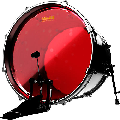 EVANS Red Hydraulic Bass Drum Head 20 in.