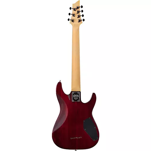 Schecter Guitar Research Omen Extreme-7 Left-Handed Electric Guitar Black Cherry