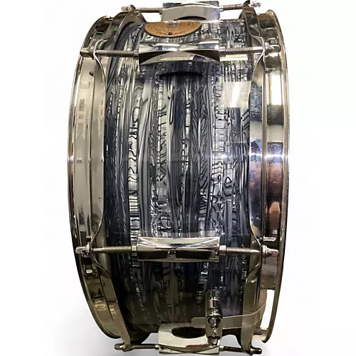 Used Pearl 14in GPX Limited Blue and White Drum Blue and White 33