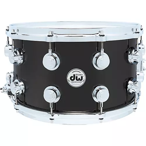 DW Collector's Series Black Nickel Over Brass Snare Drum With Die-Cast Hoops 14 x 8 in. Black Nickel Over Brass