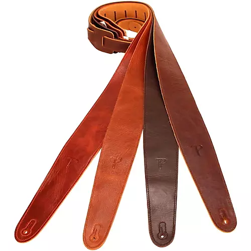 Perri's Soft Italian Leather Guitar Strap Coconut Brown 2.5 in.