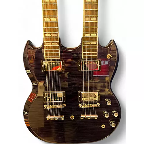 Used 2019 Gibson EDS1275F SG Double Neck Purple Solid Body Electric Guitar Purple