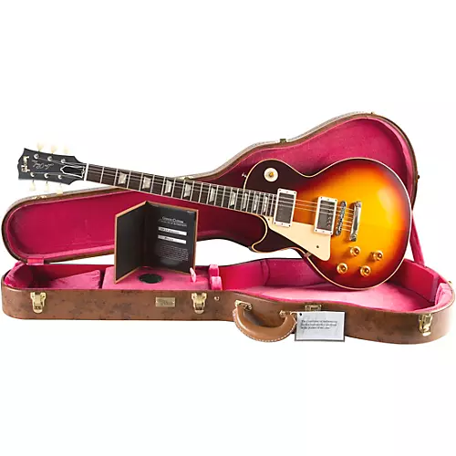 Gibson Custom 1958 Les Paul Standard Reissue VOS Left-Handed Electric Guitar Washed Cherry Sunburst