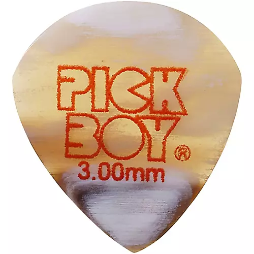 Pick Boy Hand-Crafted Natural Horn Jazz Guitar Pick 2.00 mm 1 Pack