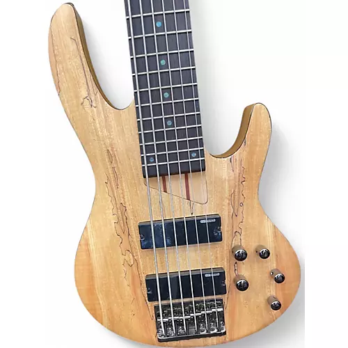 Used 2015 ESP LTD B206SM 6 String Worn Natural Electric Bass Guitar Worn Natural