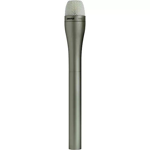 Shure SM63L Omnidirectional Dynamic Microphone with Extended Handle for Interviewing Black