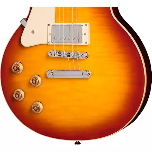 Epiphone Les Paul Standard '50s Figured Left-Handed Electric Guitar Washed Cherry Sunburst