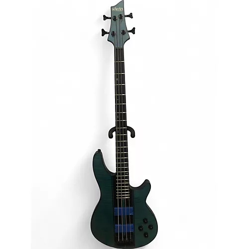 Used Schecter Guitar Research C4 Gt Baltic Blue Electric Bass Guitar Baltic Blue