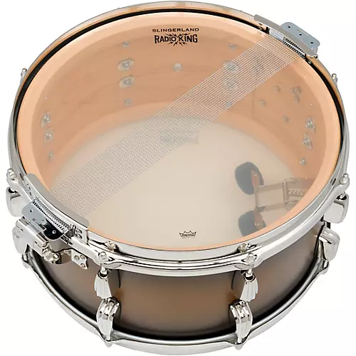 Slingerland Limited-Edition Radio King Specialty Lacquer Maple Snare Drum 14 x 7 in. Blue & Silver Lacquer