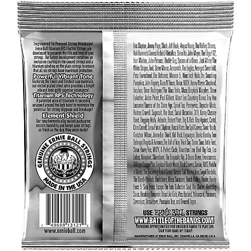 Ernie Ball 3121 Coated Titanium Slinky Electric Guitar Strings