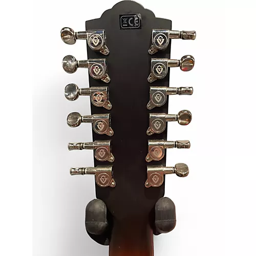 Used Guild F-2512E Deluxe 2 Color Sunburst 12 String Acoustic Electric Guitar 2 Color Sunburst