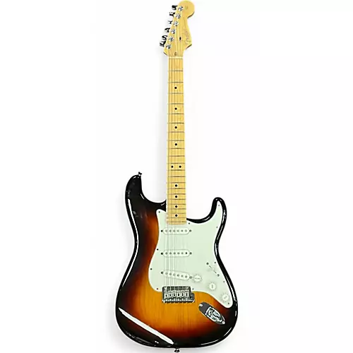Used 2008 Fender American Standard Stratocaster 3 Color Sunburst Solid Body Electric Guitar 3 Color Sunburst