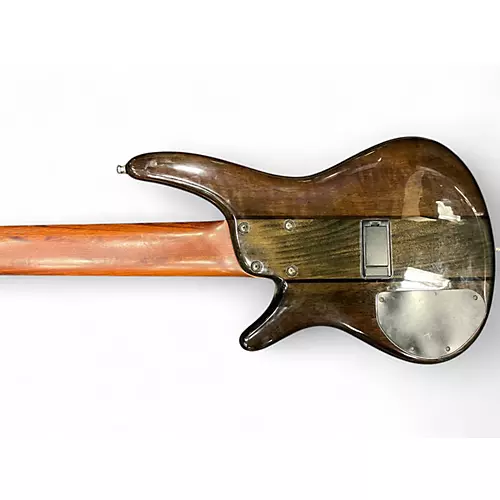 Used Ibanez SR706 6 String Trans Black Electric Bass Guitar Trans Black