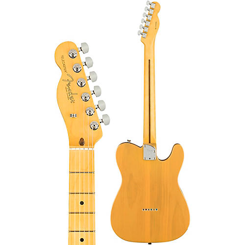 Fender American Professional II Telecaster Maple Fingerboard Left-Handed Electric Guitar Butterscotch Blonde
