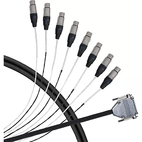 Livewire Advantage 8-Channel Snake D-sub to XLR Female 5 ft. Black