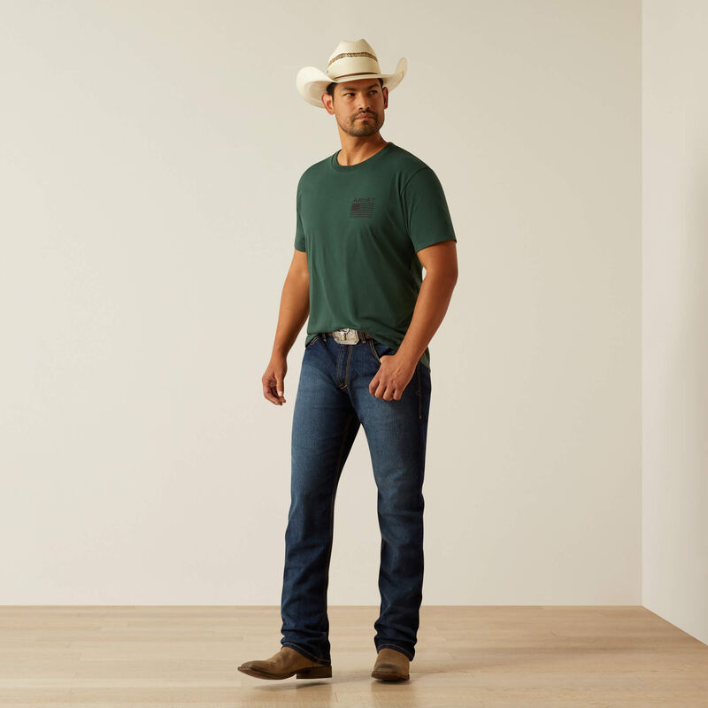 Ariat Rustic Wood Flag T-Shirt